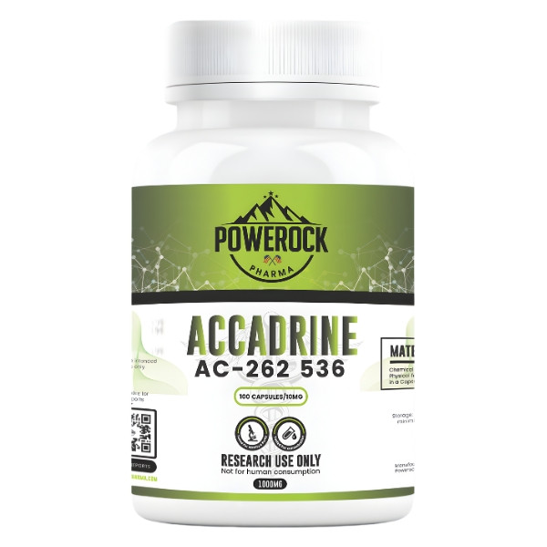Powerock Pharma Accadrine AC-262 536 – research chemical, 100 mg research capsules, product for laboratory research