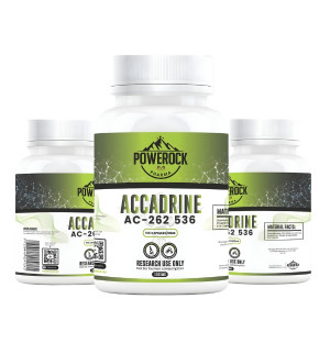 Powerock Pharma Accadrine AC-262 536 – Forschungschemikalie, 100 mg Forschungskapseln, Produkt für Laboruntersuchungen