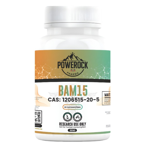 Powerock Pharma BAM15 Kapseln 900 mg Forschungschemikalie Flasche AC-1206515-20-5 professionelles Laborpräparat