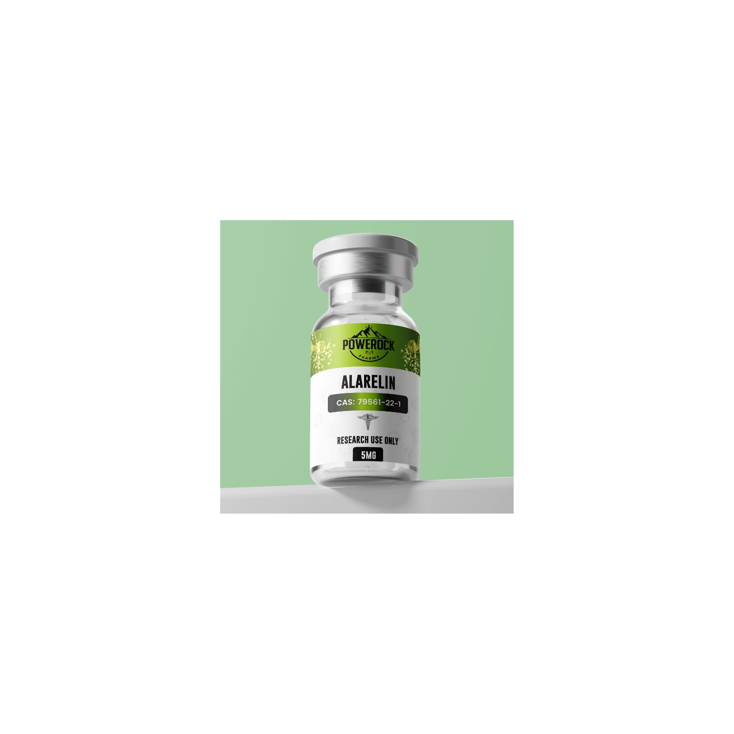 Powerock Pharma Alarelin 5mg research vial, peptide CAS 79561-22-1, laboratory reagent, for research purposes
