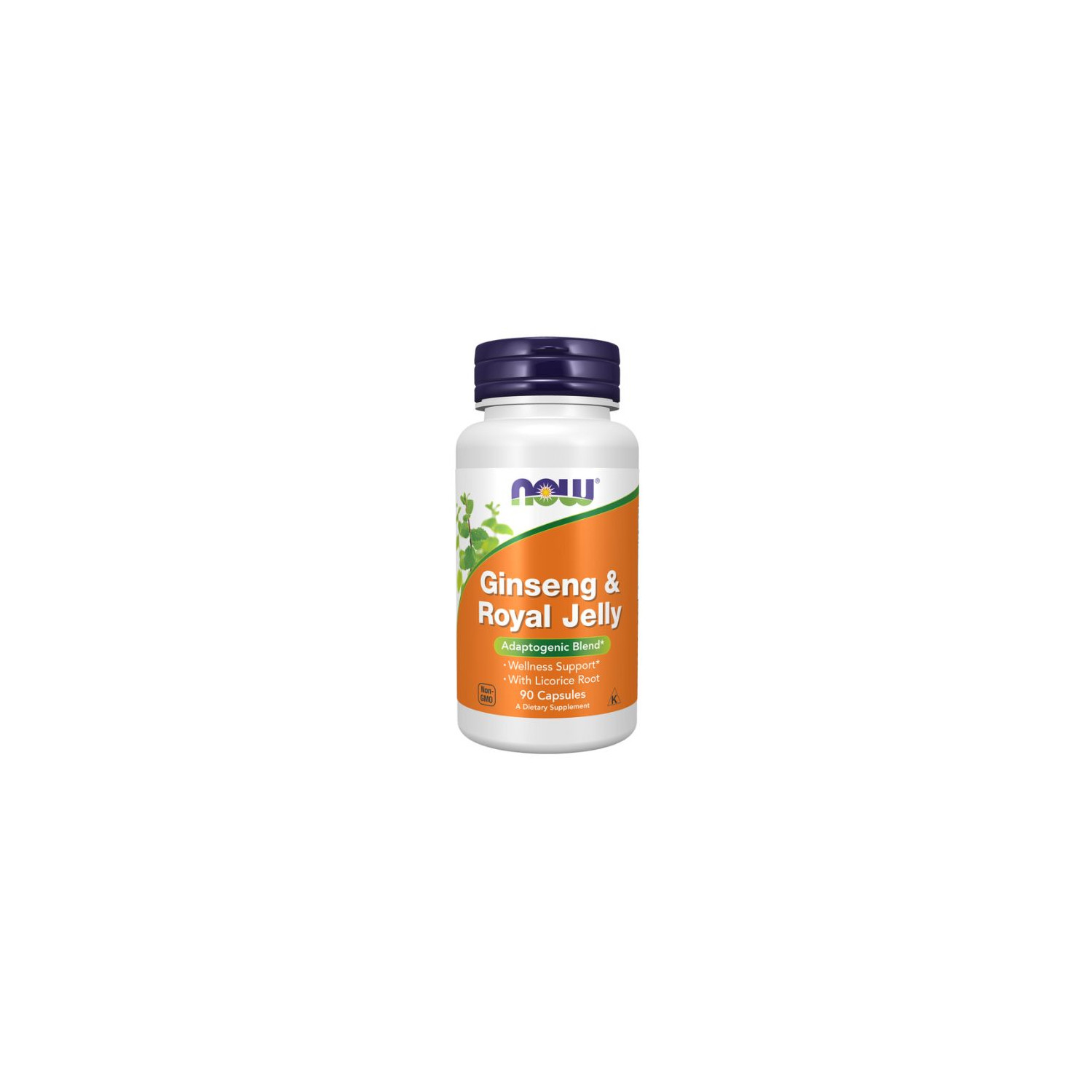 NOW Foods Ginseng & Royal Jelly, Nahrungsergänzungsmittel, Ginseng und Gelée Royale, adaptogene Kapseln