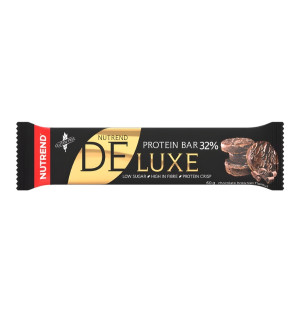 Nutrend Deluxe Protein Bar 32 % Schokoladenbrownies-Geschmack, zuckerarmer Proteinriegel, hoher Gehalt