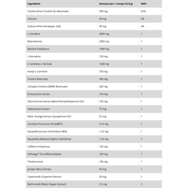 Xtremis Cartel El Jefe Fuego Thermogenic Pre-Workout 556 g
