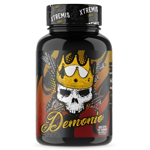 Xtremis Cartel Demonio supplement facts, capsule composition, fat burner matrix, stimulants, plant extracts