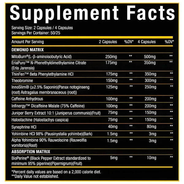 Xtremis Cartel Demonio high stim fat burner, black bottle, skull with crown, intense label, fat burning supplement