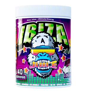 Ibiza Juice UFO Lolly – mocna przedtreningówka, kolorowy design, energizing pre-workout, boost energy, focus, pump