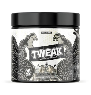 Vices and Vibes Tweak Pre-Workout White Gummy Bear, limitierte Auflage, hochstimulierende Formel, Energie
