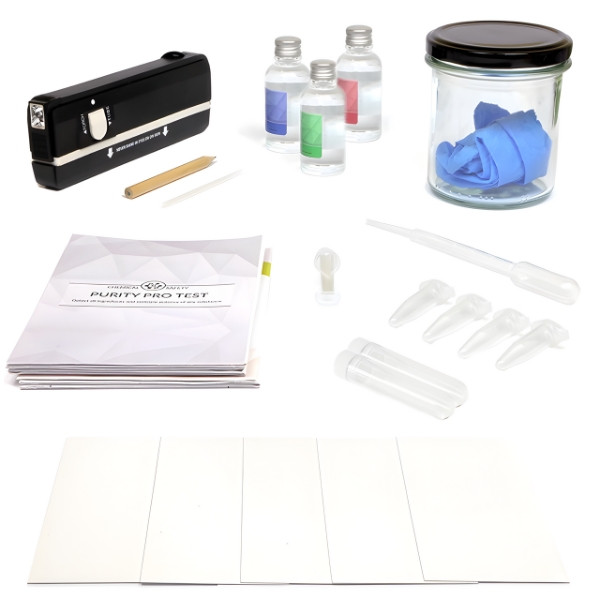 Pełny PRO Test na Czystość Substancji – kompletny zestaw chromatografii cienkowarstwowej (TLC), kompletne narzędzie