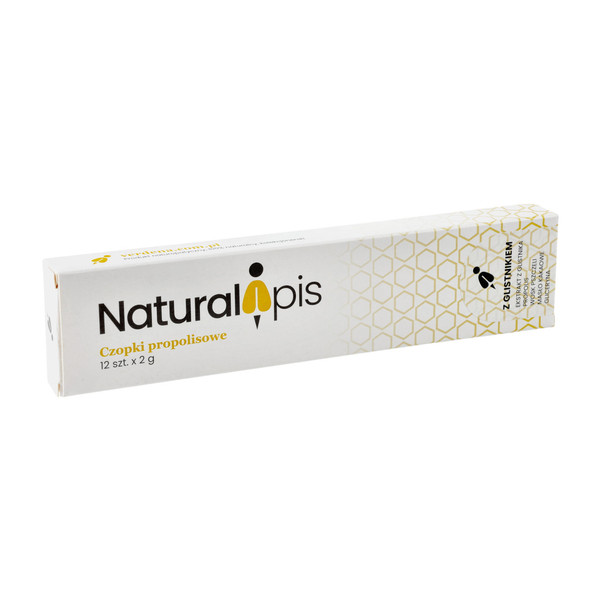 NaturalApis Propolis-Zäpfchen mit Schöllkraut – Packung mit 12 Stück, Produkt mit Propolis und Schöllkraut, natürliche Pflege