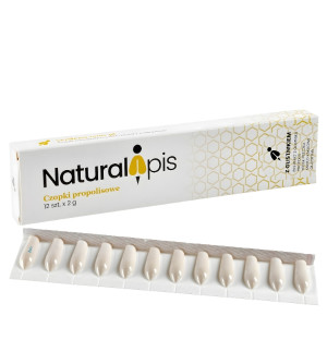 NaturalApis Propolis-Zäpfchen mit Schöllkraut – Blisterpackung mit 12 Stück, Produkt mit Propolis