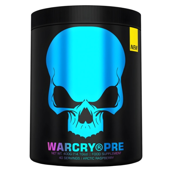 Genius Nutrition Warcry Pre V4 arctic raspberry – pre workout 400 g, mocna przedtreningówka, kofeina, energia