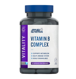 Applied Nutrition Vitamin B Complex 90 capsules – a complex of B vitamins, supports metabolism and energy levels
