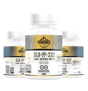 Powerock Pharma SLU-PP-332 – series of packaging for test substance CAS 303760-60-3, materials for laboratory testing