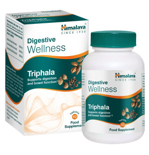 Himalaya Digestive Wellness Triphala tabletki 60 sztuk – ajurwedyjska formuła z trzech owoców, wsparcie trawienia