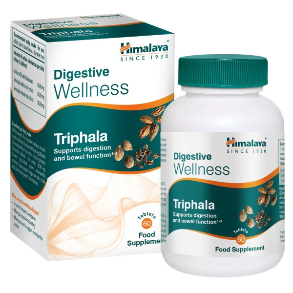 Himalaya Digestive Wellness Triphala tabletki 60 sztuk – ajurwedyjska formuła z trzech owoców, wsparcie trawienia