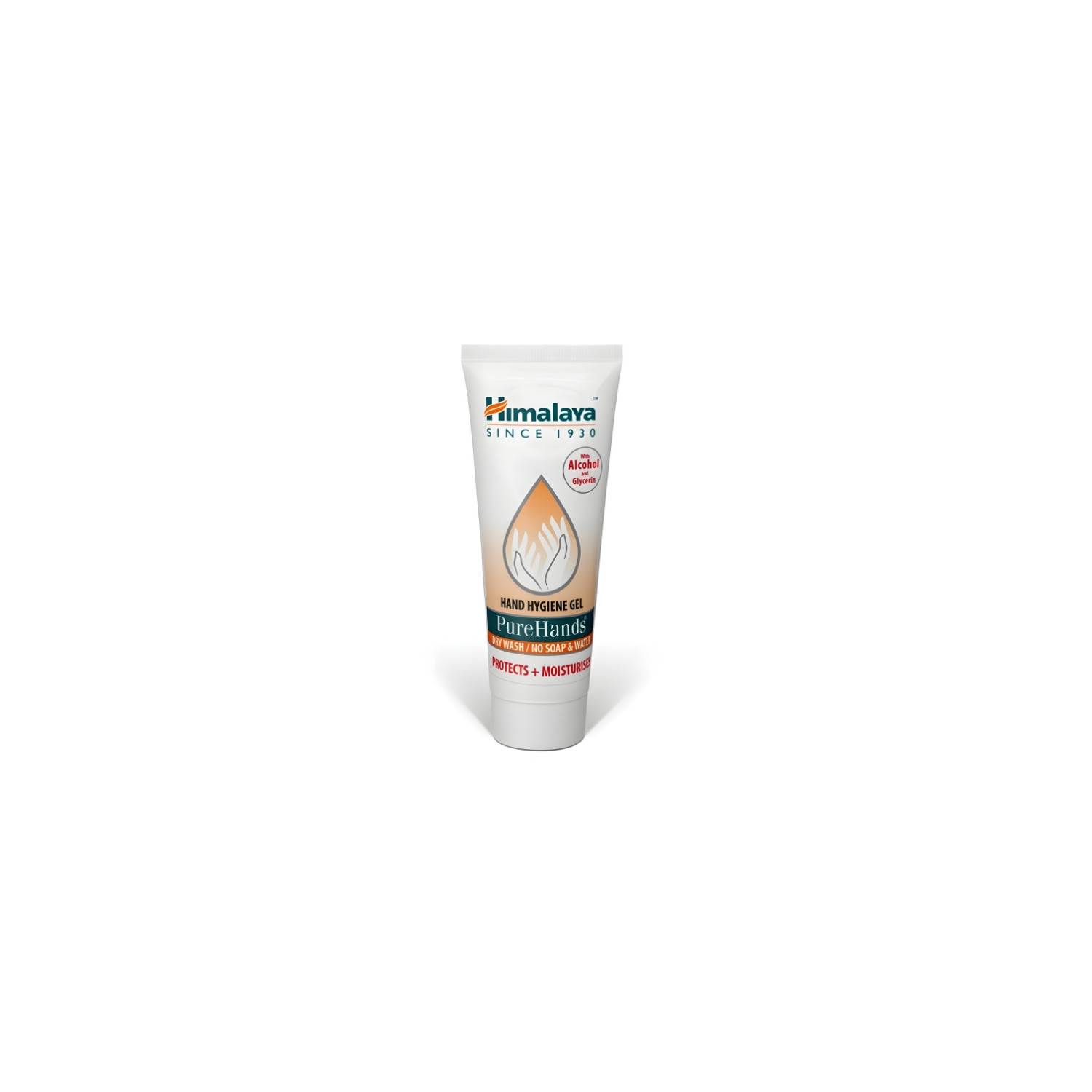 Himalaya PureHands hand sanitiser gel 100 ml with alcohol, antibacterial hand hygiene gel