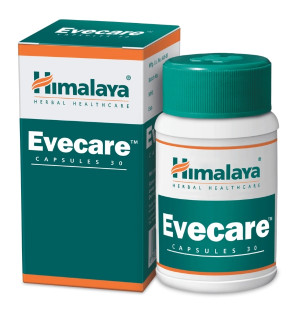 Himalaya Evecare capsules, 30 capsules, Ayurvedic supplement for women, product packaging