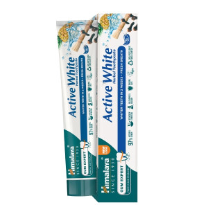 Himalaya Active White Gum Expert Fresh Gel 75 ml, pasta do zębów wybielająca, ochrona dziąseł