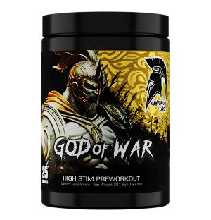 Centurion Labz God of War Blue Candy Slush – silna przedtreningówka z kofeiną, DMAE i Beta Alaniną