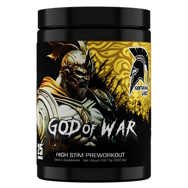 Centurion Labz God of War Blue Candy Slush – starkes Pre-Workout-Supplement mit Koffein, DMAE und Beta-Alanin