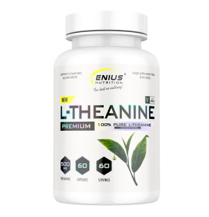 Genius Nutrition L-Theanin 500 mg, 90 vegane Kapseln, reines L-Theanin, Nahrungsergänzungsmittel