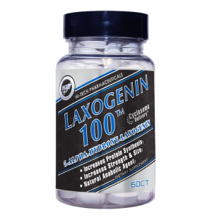 Hi-Tech Pharmaceuticals Laxogenin 100 mg, 60 Tabletten, anaboles Nahrungsergänzungsmittel, Packung