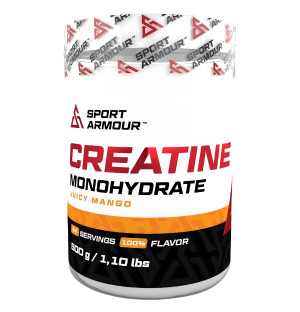Sport Armour Creatine Monohydrate Juicy Mango 500 g, creatine monohydrate, mango flavour