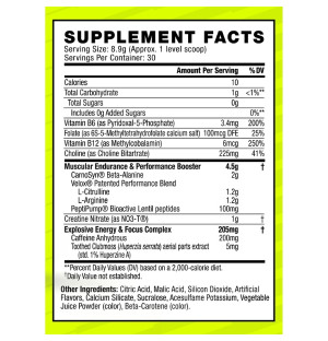 Cellucor C4 Original pre-workout supplement composition, beta alanine, creatine nitrate, caffeine