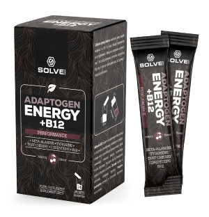 Solve Labs Adaptogen Energy + B12, 14 saszetek, adaptogeny na energię i koncentrację