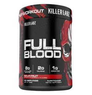 Killer Labz Full Blood pump supplement – non-stim pre-workout supplement for muscle pump, citrulline, taurine, agmatine