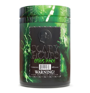 Scary Hours Citrus Punch pre workout 400 g – silna przedtreningówka, wysoka dawka kofeiny, cytrulina
