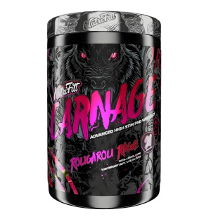 Nutrifitt Carnage Advanced Pre-Workout Rougarou Rage – mocna przedtreningówka high stim, agresywna energia, koncentracja, siła