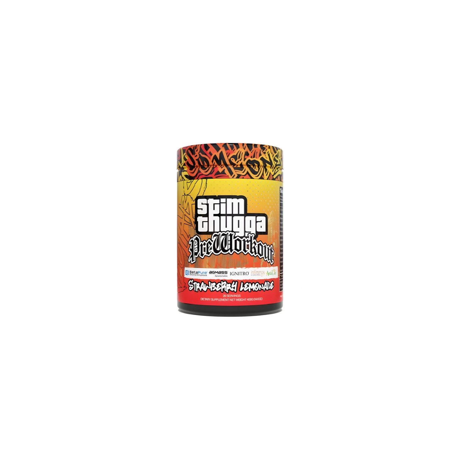 Kilo Labs Stim Thugga Pre-Workout Strawberry Lemonade – pre-workout supplement 400 g