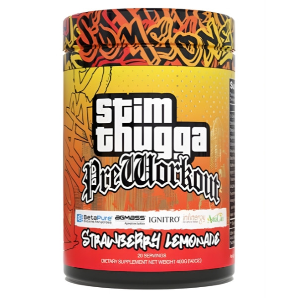Kilo Labs Stim Thugga Pre-Workout Strawberry Lemonade – pre-workout supplement 400 g