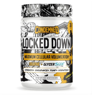 Condemned Labz Locked Down Pump Formula mit Kreatin und GlycerSize, Pre-Workout-Supplement für den Pump