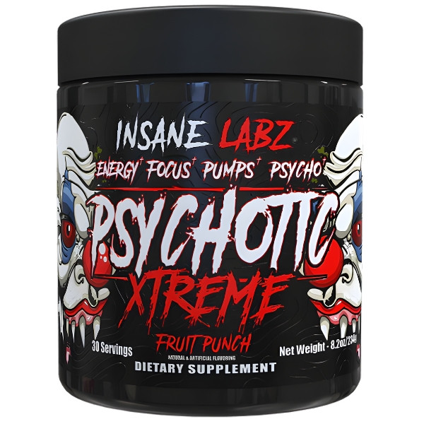 Insane Labz Psychotic Extreme – high-stim pre-workout with a hard kick