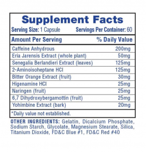 Product composition Hi-Tech Pharma REDUX 60 caps.