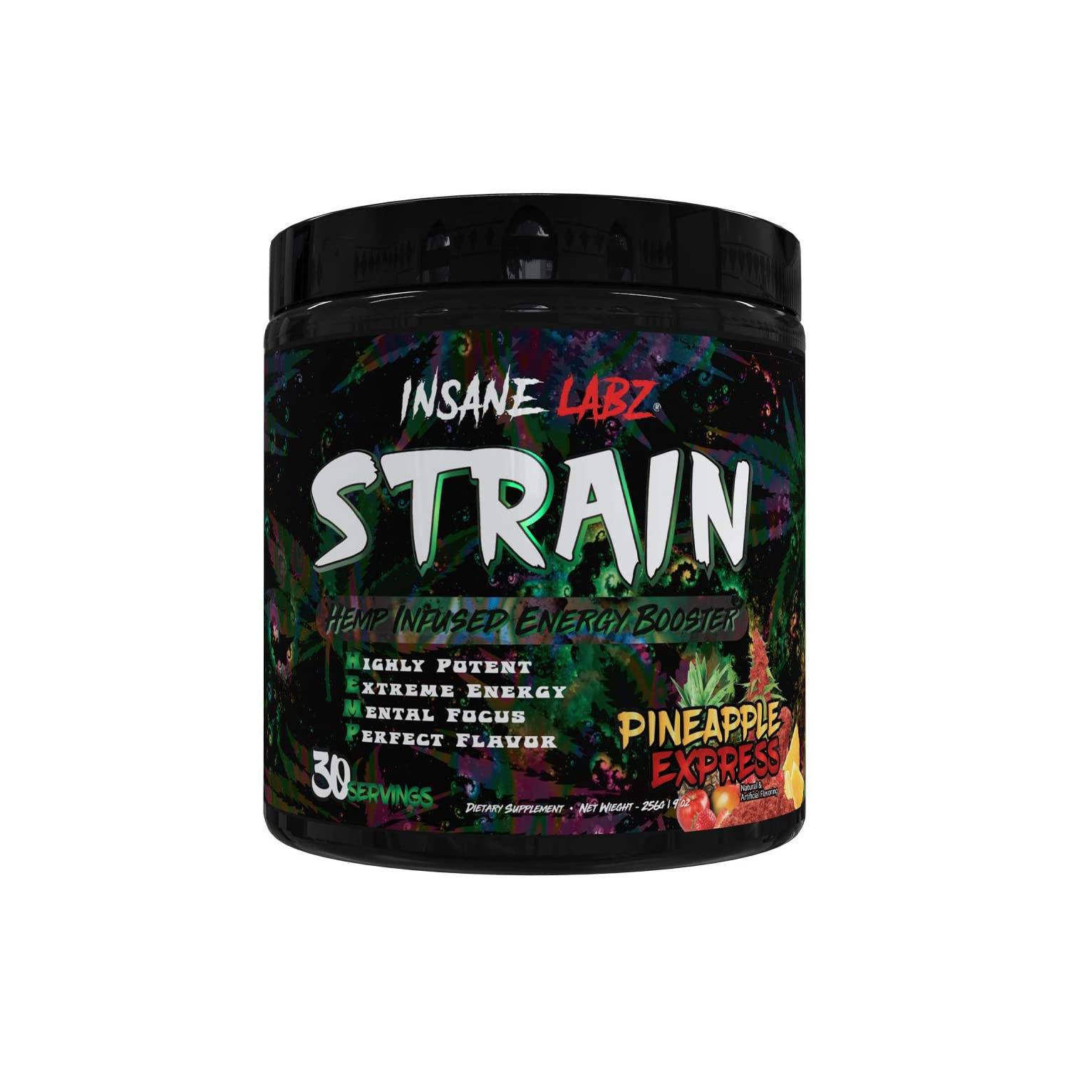 INSANE LABZ STRAIN 256G PREWORKOUT CANNABIS NEXT HEMP