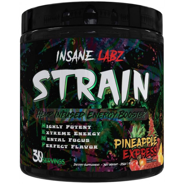 INSANE LABZ STRAIN 256G PREWORKOUT CANNABIS NEXT HEMP