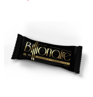 BILLIONAIRE BAR. Protein bar with double chocolate. Contains sweeteners.