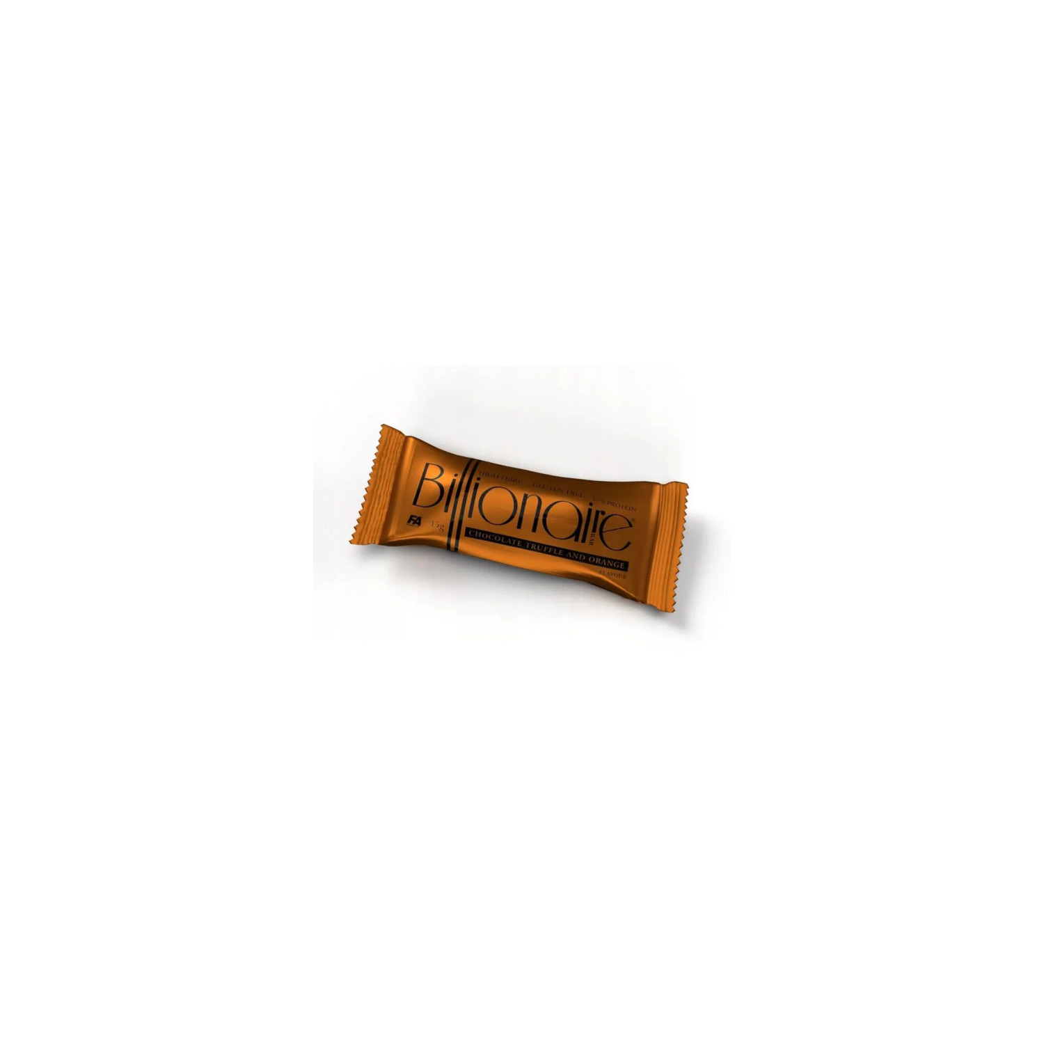 BILLIONAIRE BAR Protein bar with milk chocolate and raspberry flavour topping. Contains sweetener