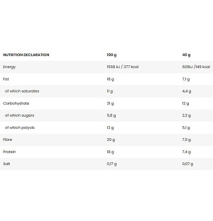 Opis produktu BILLIONAIRE BAR Proteinowy baton o smaku toffi z ryżem ekspandowanym. Zawiera substancje słodzące